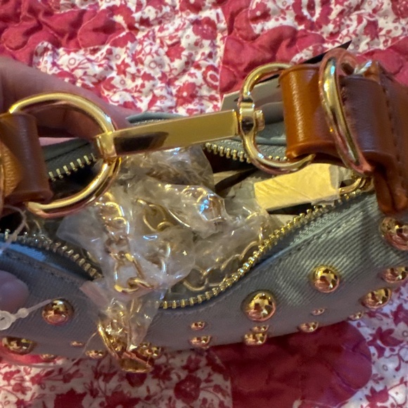 NWT Mini Denim studded bag. - Picture 4 of 4